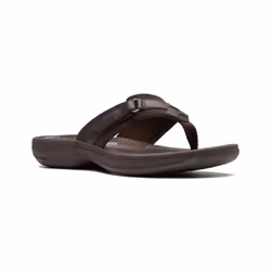 Clarks Women's Breeze Sea Flip-Flop  Brown Synthetic/Brown Sole  9