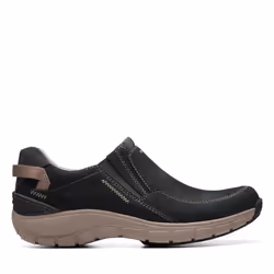 Clarks Womens Wave Plateau Oxford  Black Nubuck  6