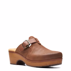 Clarks Women's Paizlee Nora Clog Tan Suede 8 Wide