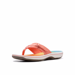 Clarks Women's Breeze Sea Flip-Flop Multicolor Synthetic 6