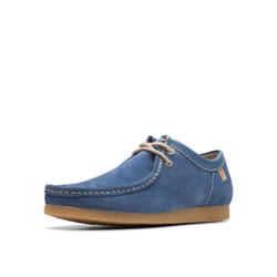 Clarks Men's Shacre II Run Moccasin  Blue Suede  7