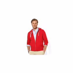 POLO RALPH LAUREN Men's Fleece Zip Hoodie  Red  XXL