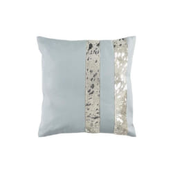Safavieh PLS236A-2020 20 x 20 in. Kinston Metallic Cowhide Pillow, Grey