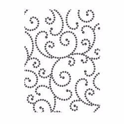 Darice Gem Swirls Background  Embossing Folder