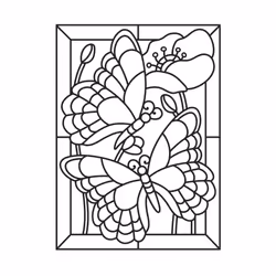 Darice Butterfly Mosaic Embossing Folder