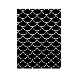 Darice Embossing Folder  Mermaid Scales  4.25 x 5.75 Inches