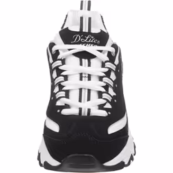 Skechers womens D'lites Biggest Fan Memory Foam Lace-up Fashion Sneaker  Black/White  10 Wide US - Additional view 4