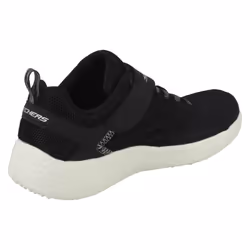 ) Boys Skechers Comfortable Trainers Burst Power Sprints 97302L - UK 10 Child, Black/White (Black