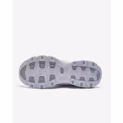 Skechers womens D'lites Bright Sky Fashion Sneaker  White/Silver  8.5