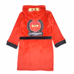 LEGO Ninjago Little/Big Boys Costume Plush Robe  Kai Red New  10/12  10-12