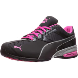 PUMA Women's TAZON 6 FM Cross Training Sneaker  Puma Black-Puma Silver-Beetroot Purple  8