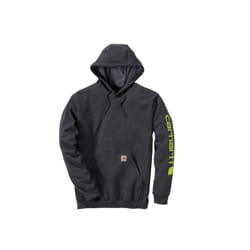 CarharttmensLoose Fit Midweight Logo Sleeve Graphic SweatshirtCharcoal