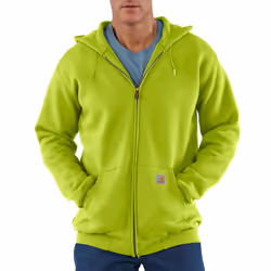 CarharttmensLoose Fit Midweight Full-Zip SweatshirtSour AppleLarge