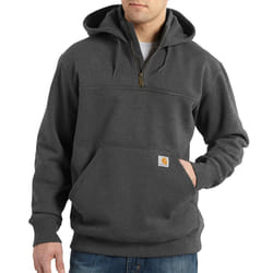Carhartt Men's Big Rain Defender Loose Fit Heavyweight Quarter-Zip Sweatshirt  Carbon Heather  3X-Large Tall