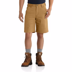 Carhartt mens 10"" Rugged Flex Rigby Shorts Hickory 40 Regular US