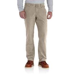 Carhartt Mens Rugged Flex Relaxed Fit Canvas Work Utility Pants  Tan  33W X 28L US