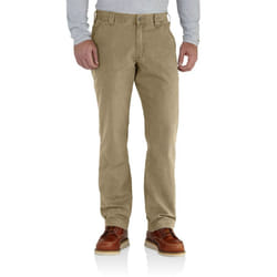 Carhartt mens Rugged Flex Relaxed Fit Canvas Work Utility Pants  Dark Khaki  36W x 28L US