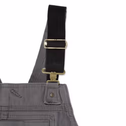 Carhartt Men's Rugged Flex Relaxed Fit Canvas Bib Overall  Gravel  42