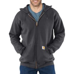 CarharttmensLoose Fit Midweight Full-Zip SweatshirtCarbon HeatherLarge
