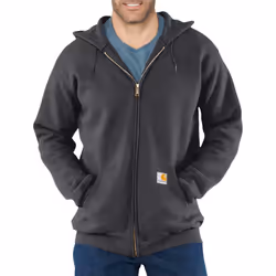 CarharttmensLoose Fit Midweight Full-Zip SweatshirtCarbon HeatherMediu