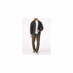 Men's Loose Fit Midweight Full-Zip Sweatshirt, Carbon Heather, XXL