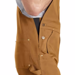 Carhartt Men'sRelaxed Fit Duck Bib Overall Black L32-W32 - Additional view 2