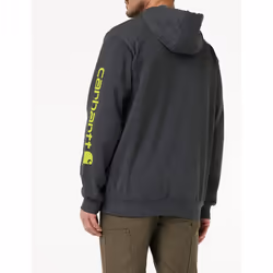 CarharttmensLoose Fit Midweight Logo Sleeve Graphic SweatshirtCarbon H