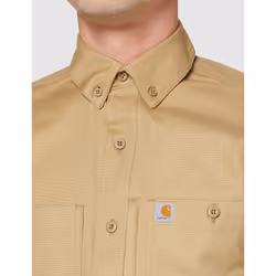 Carhartt Men's Rugged Professional Short Sleeve Work Shirt  Dark Khaki
