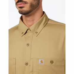 Carhartt mens Rugged Professional Long Sleeve Work Utility Button Down