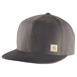 carhartt Mens Firm Duck Flat Brim cap gravel OFA