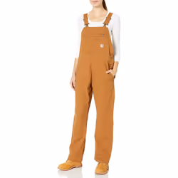 Carhartt Womens Crawford Double Front Bib Plus Sizes Overalls  Carhartt Brown  X-Small Tall US
