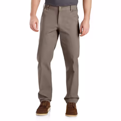 Carhartt mens Rugged Flex Relaxed Fit Duck Work Utility Pants Desert