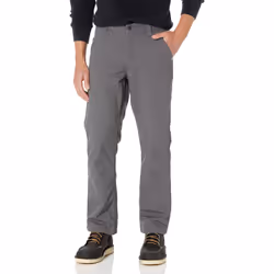 carhartt Mens Rugged Flex Relaxed Fit canvas Flannel-Lined Utility Work Pant gravel 34W X 30L