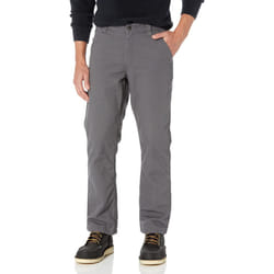 carhartt Mens Rugged Flex Relaxed Fit canvas Flannel-Lined Utility Work Pant  gravel  31W X 32L