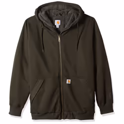 carhartt mens Rd Rockland Sherpa Lined Big Tall Hooded Sweatshirt Peat 3X-Large Big Tall US