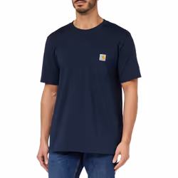 Carhartt Men's Relaxed Fit Heavyweight T-Shirt  Navy  Medium