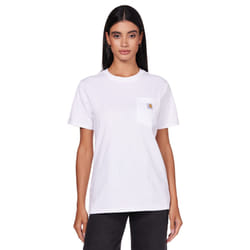 CarharttwomensLoose Fit Heavyweight Short-Sleeve Pocket T-ShirtWhiteX-