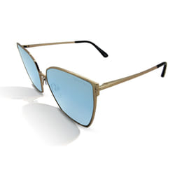Tom Ford FT0653 Helena Women's Sunglasses 28V - Gold/Blue