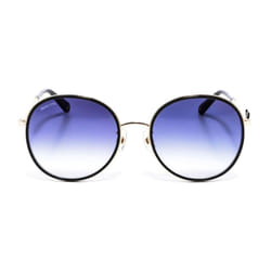 Gafas De Sol Redondas De Metal  Sk0252-k Para Mujer - black, TU
