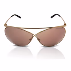 Tom Ford FT0761 Stevie Women's Sunglasses 28Y Gold/Light Brown