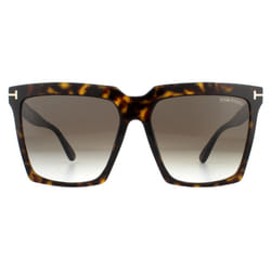 Tom Ford Sunglasses Sabrina 02 FT0764 52K Dark Havana Roviex Brown Gradient