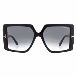 Tom Ford Sunglasses Quinn FT0790 01B Shiny Black Grey Smoke Gradient