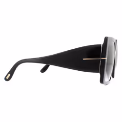 Tom Ford Sunglasses Quinn FT0790 01B Shiny Black Grey Smoke Gradient