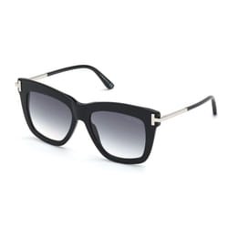 Tom Ford Dasha TF822 01B Shiny Black/Smoke Gradient Sunglasses