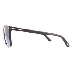 Tom Ford Sunglasses Fletcher FT0832 01V Shiny Black Blue