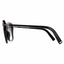 Tom Ford Sunglasses Leah FT0849 01B Shiny Black Smoke Gradient