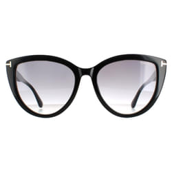 Tom Ford Sunglasses Isabella FT0915  01B Shiny Black Smoke Gradient