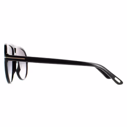 Tom Ford Sunglasses FT0932 Jeffrey 01B Shiny Black Smoke Gradient