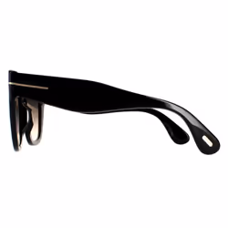 Tom Ford Sunglasses FT0940 Cara 01B Shiny Black Smoke Grey Gradient