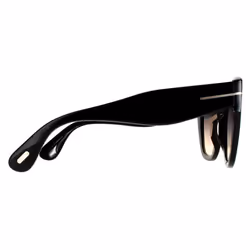 Tom Ford Sunglasses FT0940 Cara 01B Shiny Black Smoke Grey Gradient